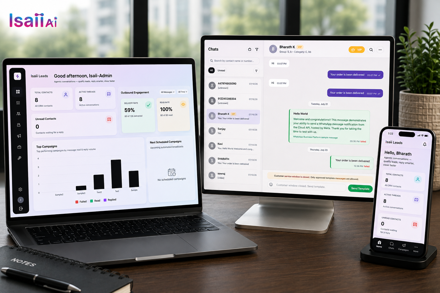 Isaii Leads — WhatsApp CRM & Automation
